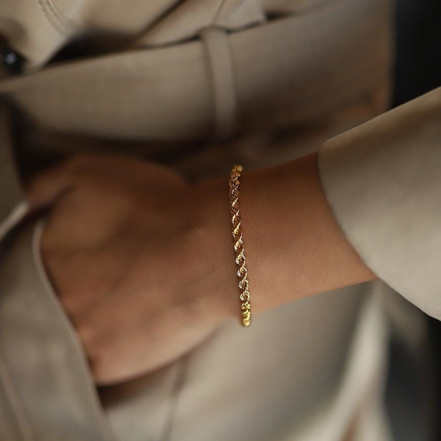 PULSERA GOLDEN ROPE