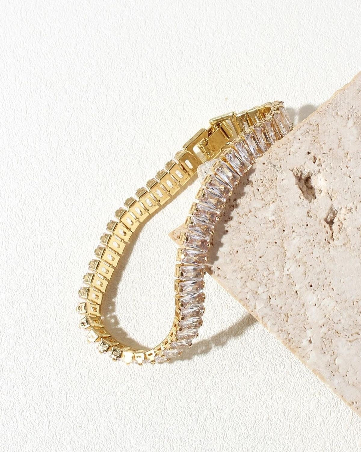 PULSERA TENNIS BLANCA