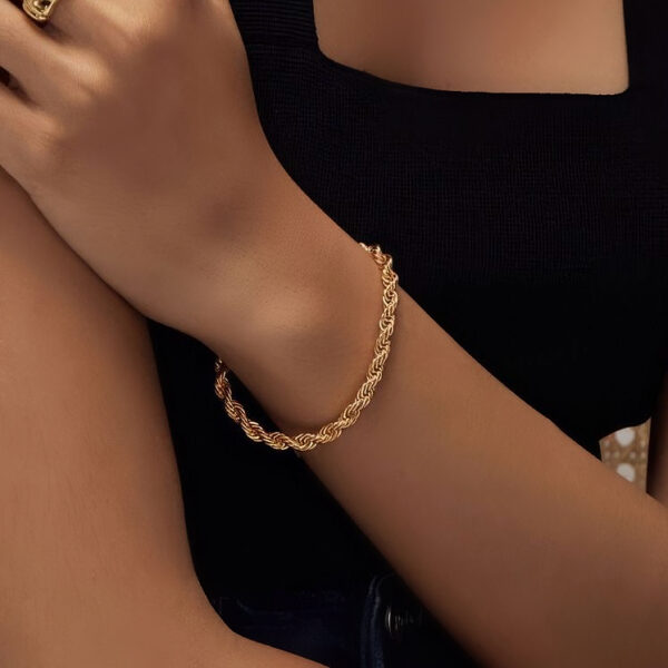 PULSERA GOLDEN ROPE